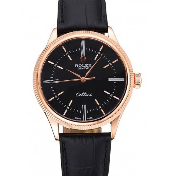 Superclone Rolex Cellini Black Dial 622656