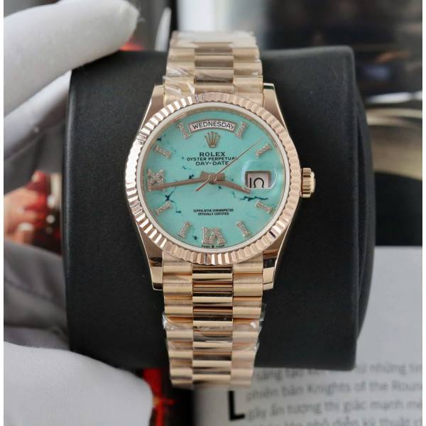 Superclone Rolex Day-Date Turquoise Dial 128235 40 mm