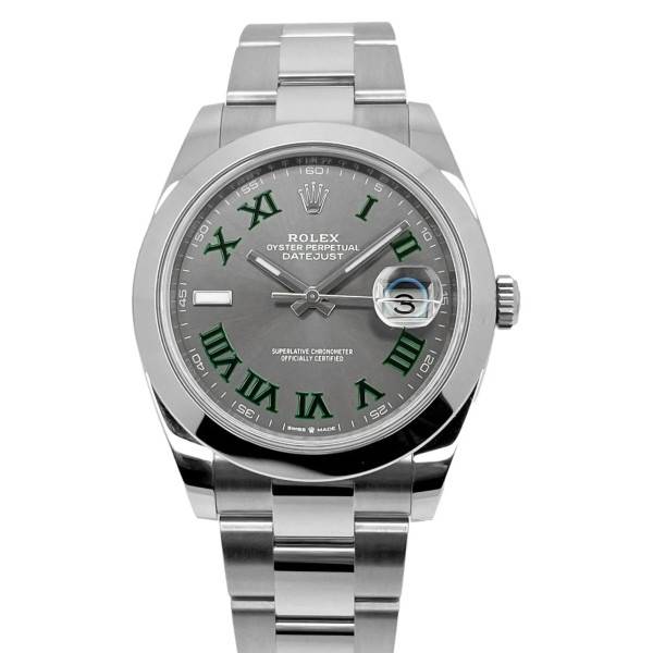 Rolex Datejust Rhodium Dial 126300 “Wimbledon” Oyster 41 mm