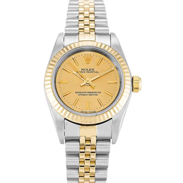 CollectRolex Oyster Perpetual Lady Gold Dial 76193 24 mm