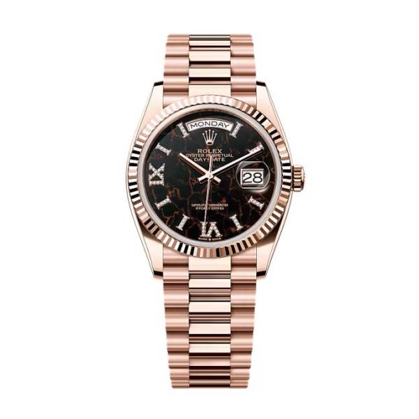 Superclone Rolex Day-Date Eisenkiesel Diamond Dial 128235-0041 36 mm