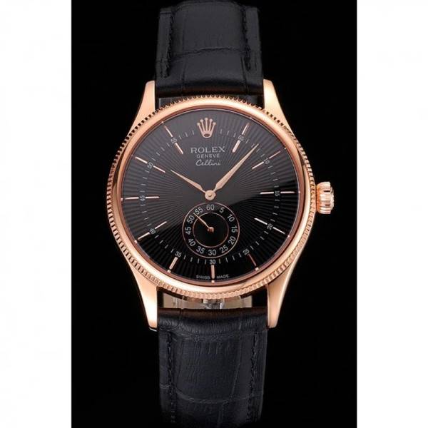 Superclone Rolex Cellini Black Dial REP016792