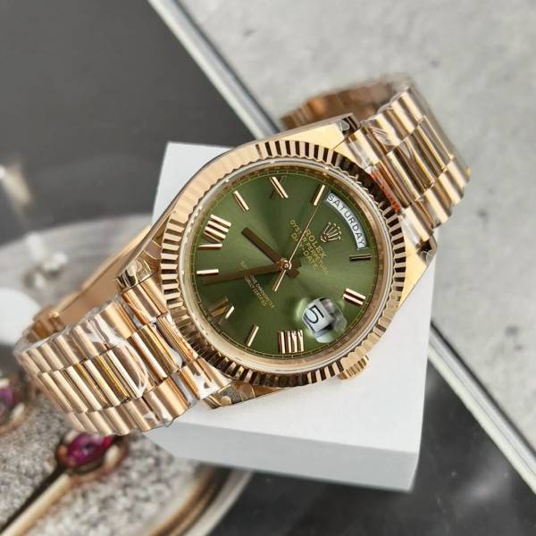 Superclone Rolex Day-Date Olive Green Dial 228235-0025 40 mm