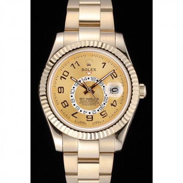 CollectRolex Sky-Dweller Gold Dial 80243