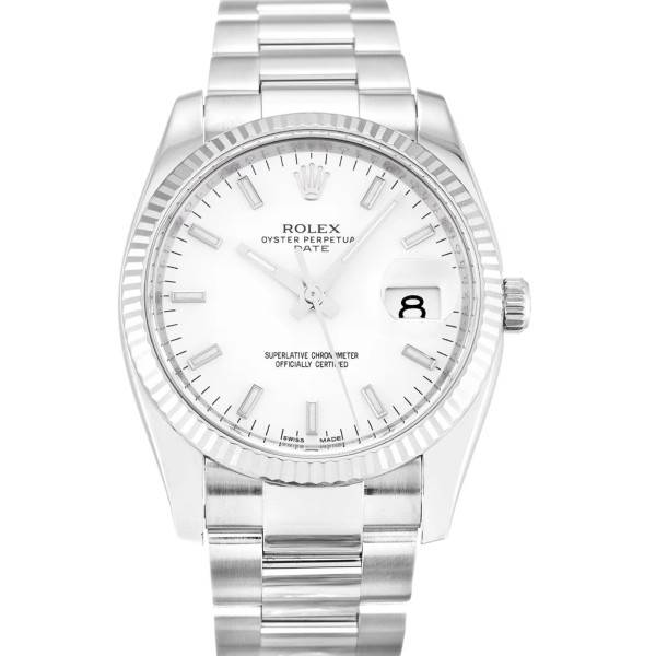 CollectRolex Oyster Perpetual Date White Dial 115234 34 mm