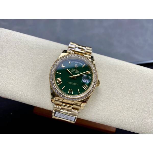 Superclone Rolex Day-Date Green Ombré Dial 128398tbr-0028 36 mm