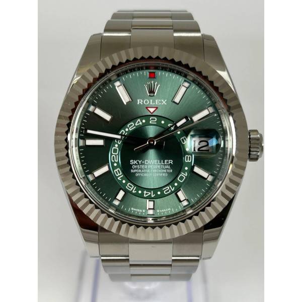 Superclone Rolex Sky-Dweller Mint green Dial 336934 Oyster