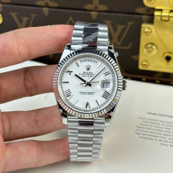 Superclone Rolex Day-Date White Dial 228239-0046 40 mm
