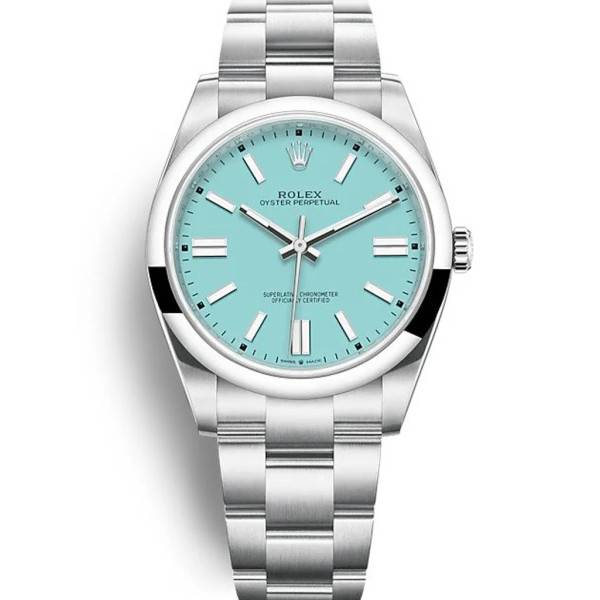 CollectRolex Oyster Perpetual Tiffany Blue Dial 124300 41 mm