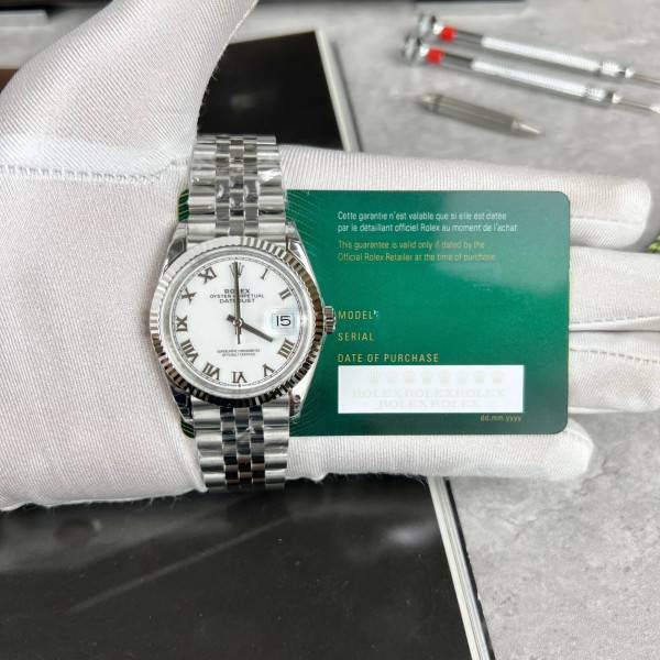 Rolex Datejust White Roman Dial 126334-0024 41 mm