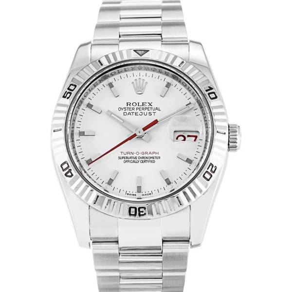 CollectRolex Datejust Turn-O-Graph White Dial 116264 36 mm