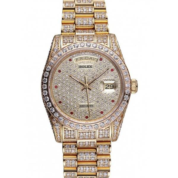 Superclone Rolex Day-Date Diamond Dial 621615 37 mm