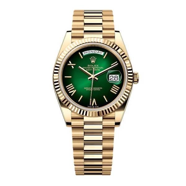 Superclone Rolex Day-Date Green Ombré Dial 228238-0069 40 mm
