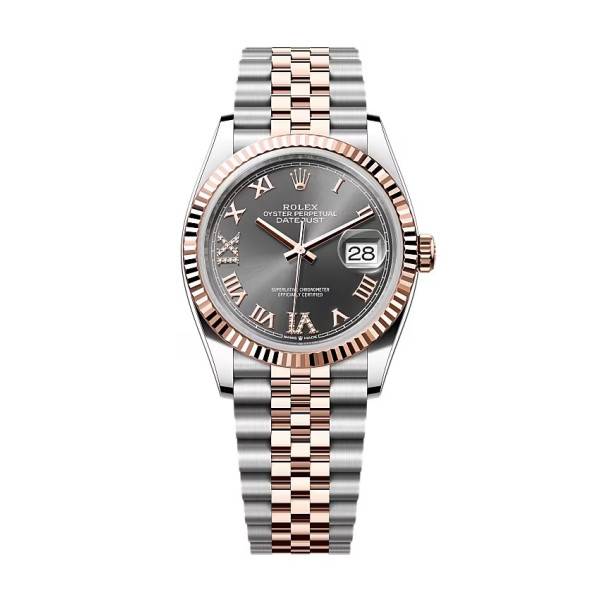 Rolex Datejust Slate Roman Diamond Dial 126231-0023 36 mm