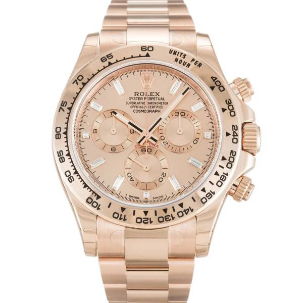 CollectRolex Daytona Rose Diamond Baguette Dial 116505