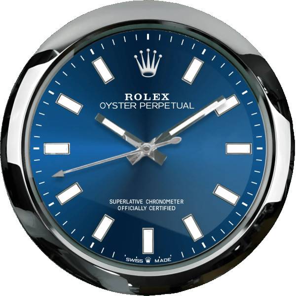 ROLEX WALL CLOCK – OYSTER PERPETUAL BLUE