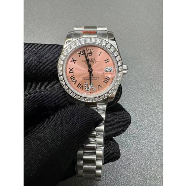 CollectRolex Datejust Pink set with diamonds Dial 278384RBR 31 mm