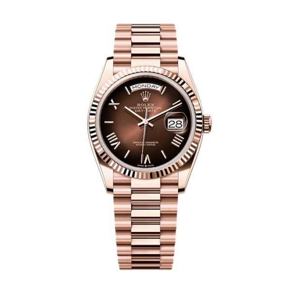 Superclone Rolex Day-Date Brown Ombré Dial 128235-0075 36 mm