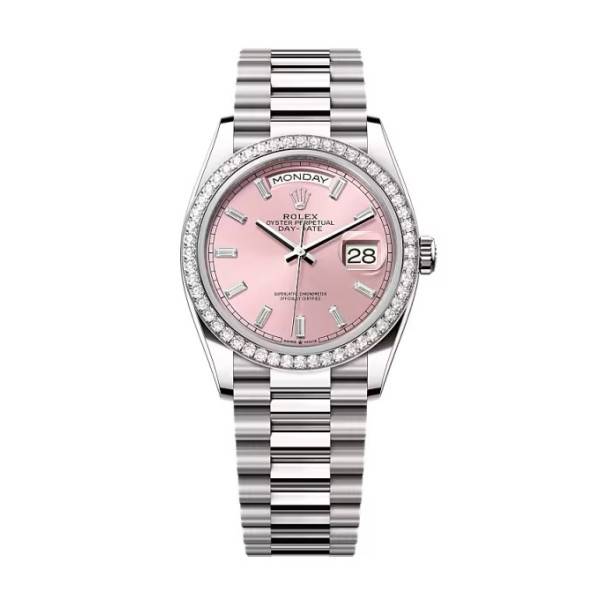 Superclone Rolex Day-Date Pink Diamond Dial 128349rbr-0053 36 mm