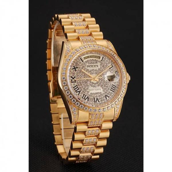 Superclone Rolex Day-Date Gold Dial 1453956 37 mm