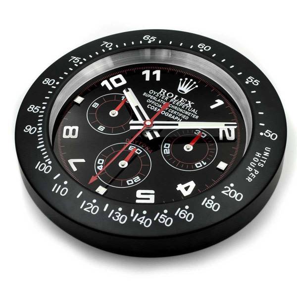 ROLEX WALL CLOCK – DAYTONA BLACK/RED