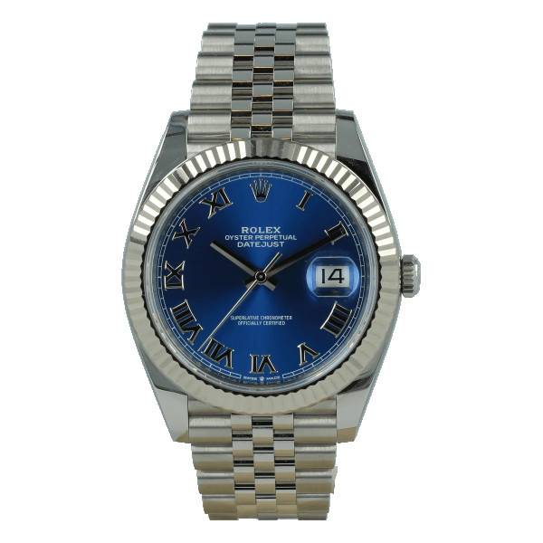 CollectRolex Datejust Blue Dial 126334 Jubilee Roman Dials 41 mm