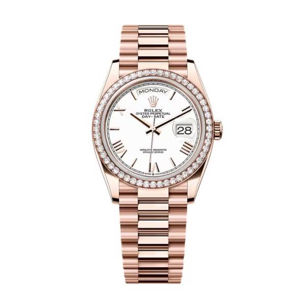 Superclone Rolex Day-Date White Dial 128345rbr-0070 36 mm