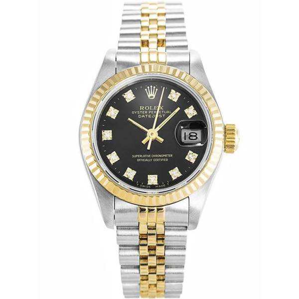 CollectRolex Datejust Black Dial 69173 26 mm