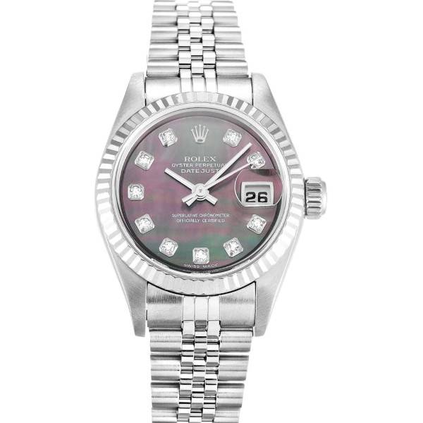 CollectRolex Lady-Datejust Mother of Pearl – Black Dial 79174 26 mm