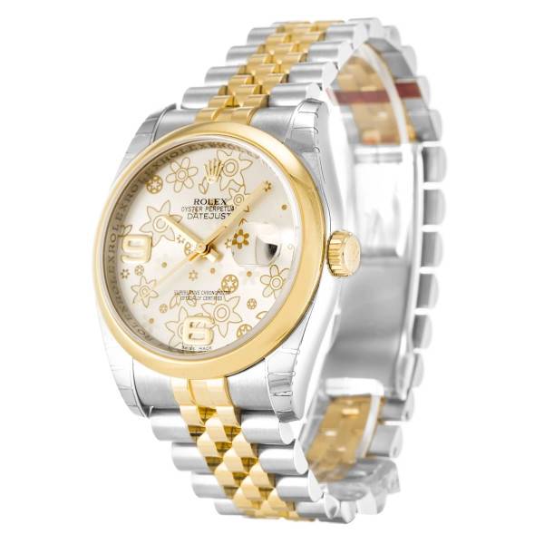 CollectRolex Datejust Silver Floral Dial 116203 36 mm