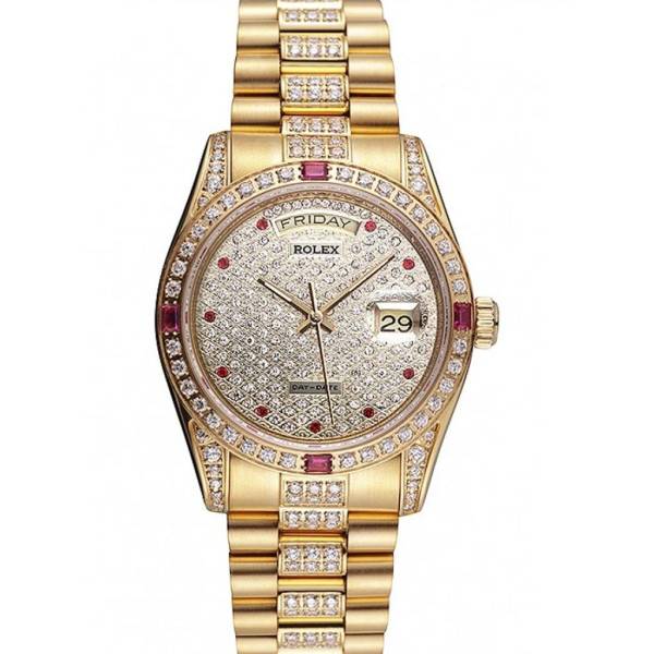 Superclone Rolex Day-Date Diamond Dial 621614 37 mm