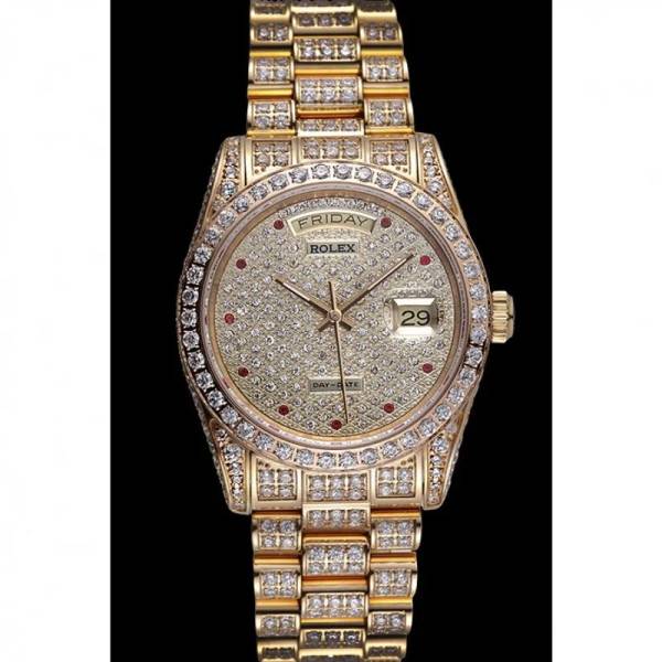 Superclone Rolex Day-Date Diamond Dial 621615 37 mm