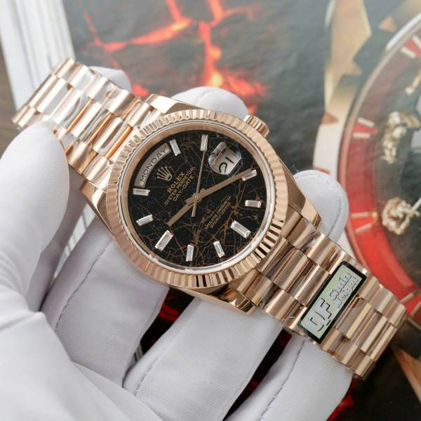 Superclone Rolex Day-Date Eisenkiesel Diamond Dial 128235-0041 36 mm