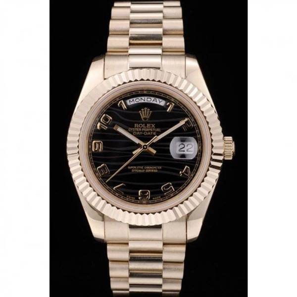 Superclone Rolex Day-Date Black Dial 41998 40 mm
