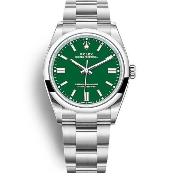 CollectRolex Oyster Perpetual Lady Green Dial 126000 36 mm