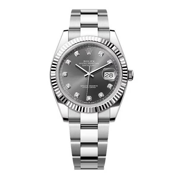 Rolex Datejust Slate Diamond Dial 126334-0005 41 mm