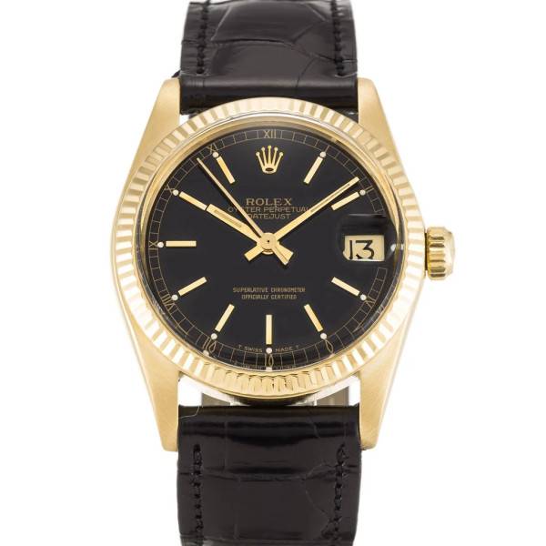 CollectRolex Datejust Mid-Size Black Dial 6827 31 mm