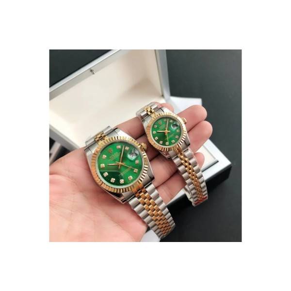 CollectRolex Datejust RG/SS Jub Green/Dial 36/28 mm
