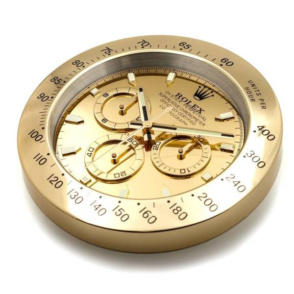 ROLEX WALL CLOCK – DAYTONA FULL GOLD