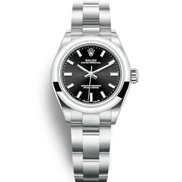 CollectRolex Oyster Perpetual Lady Black Dial 276200 28 mm
