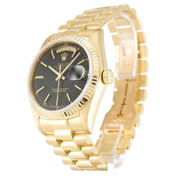 CollectRolex Day-Date Black Dial 18038 36 mm