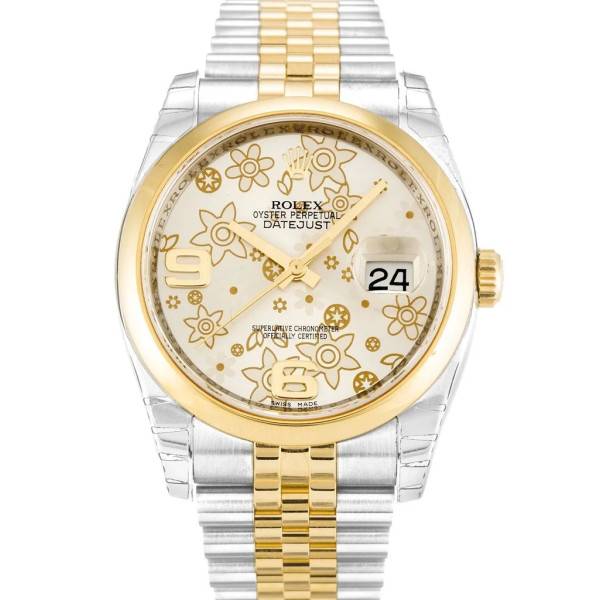 CollectRolex Datejust Silver Floral Dial 116203 36 mm