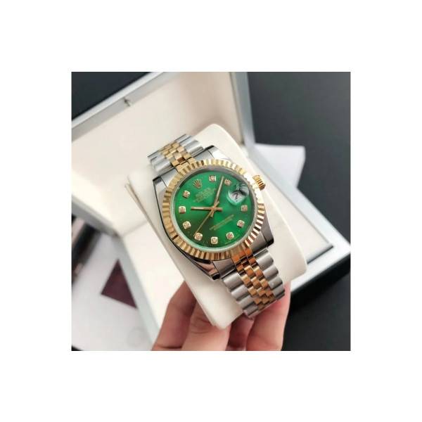 CollectRolex Datejust RG/SS Jub Green/Dial 36/28 mm