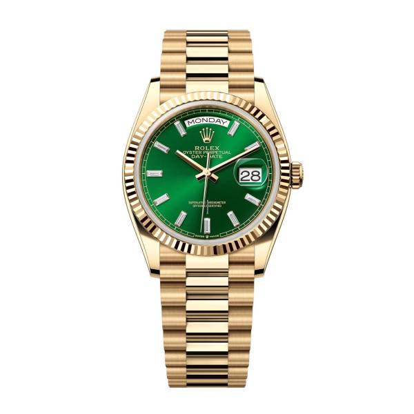 CollectRolex Day-Date II Green Dial 128238 36 mm