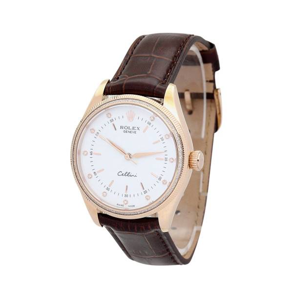CollectRolex Cellini White Dial 5310 Rose Gold