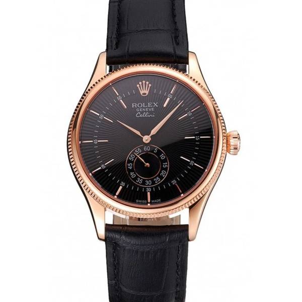 Superclone Rolex Cellini Black Dial REP016792