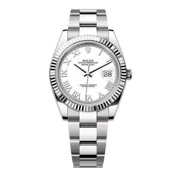 Rolex Datejust White Roman Dial 126334-0023 41 mm