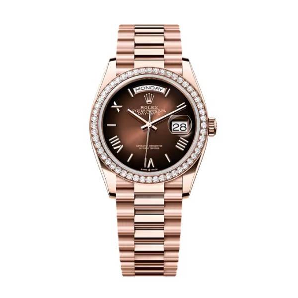 Superclone Rolex Day-Date Brown Ombré Dial 128345rbr-0075 36 mm