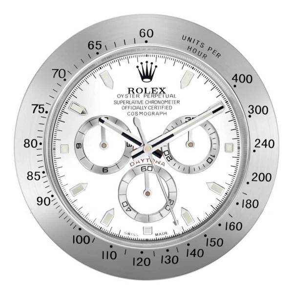 ROLEX WALL CLOCK – ROLEX DAYTONA SILVER