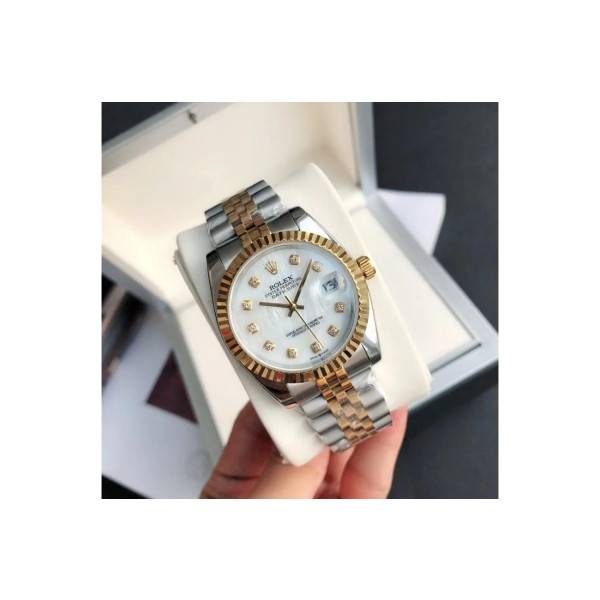 CollectRolex Datejust RG/SS Jub White/Dial 36/28 mm